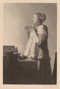 Die Perlenkette von Timothy Cole after Johannes Vermeer