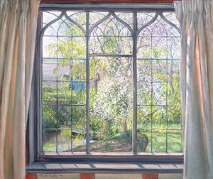 Apfelblüte gegen Weide, 1990