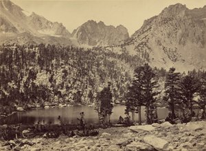 Alpensee in der Sierra Nevada, Kalifornien von Timothy H. OSullivan