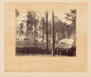 Hauptquartier der Potomac-Armee, Brandy Station, Virginia von Timothy H. OSullivan