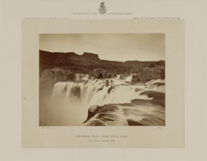 Shoshone Falls, Snake River, Idaho, Blick über die Spitze der Fälle