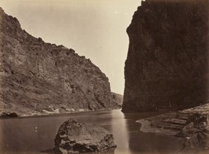 Black Canyon, Colorado River, Blick nach unten, in der Nähe von Camp 7, 1871