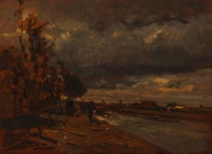 Kanal in Holland, 1885
