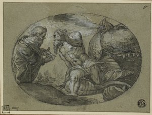 Jona wird vom Wal ausgespuckt von Tintoretto