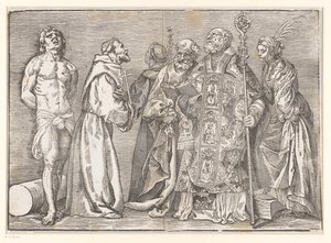 Sechs stehende Heilige von Titiaan