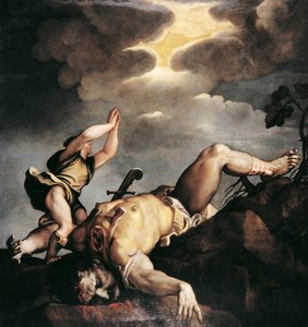 David und Goliath von Titian (c.1488 1576)