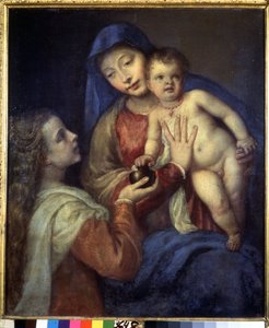 Die Jungfrau und das Kind mit Maria Magdalena