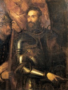 Porträt von Pierluigi Farnese mit Rüstung von Titian (c.1488 1576)