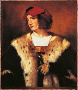 Porträt eines jungen Mannes in Pelz von Titian (c.1488 1576)