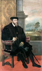 Sitzporträt von Kaiser Karl V. von Titian (c.1488 1576)