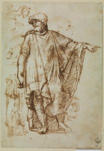 Soldat mit Mantel