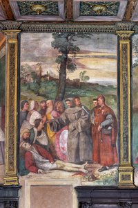 Der heilige Antonius befestigt den Fuß eines jungen Mannes
