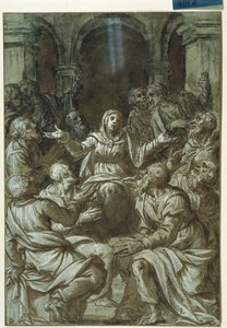 Die Jungfrau Maria mit Aposteln von Santo Spirito