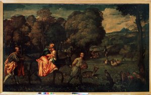 Die Flucht nach Ägypten von Titian (c.1488 1576)