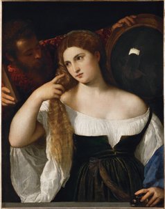 Frau mit Spiegel