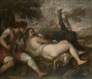 Nymphe und Schäfer