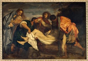 Das Grab. Gemälde von Tiziano Vecellio, genannt Tizian