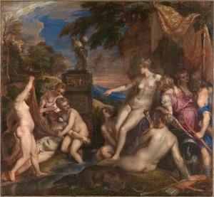 Diana und Kallisto, 1556-1559 von Titian