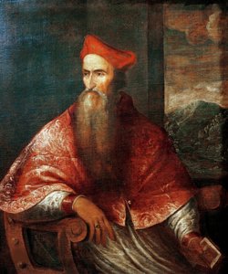Porträt von Kardinal Pietro Bembo 1470-1547, 1545-1546 von Titian