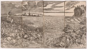 Die Versenkung der Armee des Pharao im Roten Meer von Titian