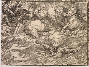 Die Untertauchen der Armee des Pharaos im Roten Meer von Titian