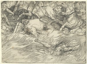 Die Versenkung der Armee des Pharaos im Roten Meer von Titian