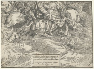 Die Versenkung von Pharaos Armee im Roten Meer von Titian