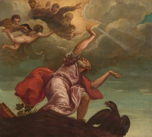 Heiliger Johannes der Evangelist auf Patmos