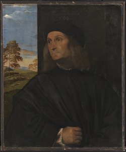 Porträt des venezianischen Malers Giovanni Bellini (?) von Tizian