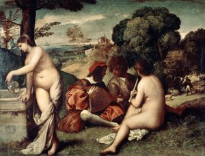 Konzert champêtre, Das ländliche Konzert, um 1510-1511