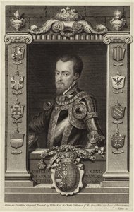 Porträt von König Philipp II. von Spanien von Tiziano Vecelli