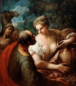 Rebekka am Brunnen, 16. Jahrhundert von Tiziano Vecelli