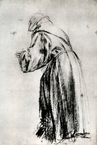 Studie für den St. Bernardino im Votivbild von Doge Gritti, um 1535, 1937 von Tiziano Vecelli