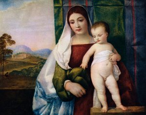 Die Zigeunermadonna, ca. 1510, 1937 von Tiziano Vecelli