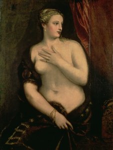 Venus betrachtet ihr Spiegelbild