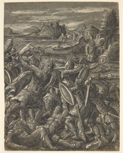 Samson rächt sich an den Philistern von Tobias Stimmer