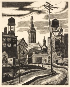 Kirche und Tanks von Todros Geller