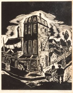 Italienische Viertel, Chicago von Todros Geller
