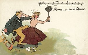 Zuhause, süßes Zuhause, häusliche Gewalt von Tom Browne