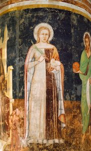 Heilige Agnes, Fresko, Kirche San Nicolo, Treviso
