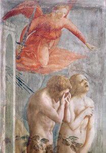 Adam und Eva aus dem Paradies vertrieben, ca. 1427 (Detail)