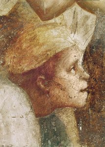 Kopf des Krüppels, aus St. Peter heilt mit seinem Schatten, ca. 1427 (Detail)