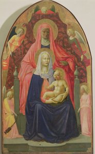 Jungfrau und Kind mit Hl. Anna, 1424 von Tommaso Masaccio