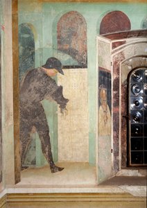 Leben des Johannes des Täufers: Ein Wächter von Tommaso Masolino da Panicale