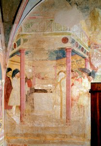 Leben des heiligen Johannes des Täufers: Die Verkündigung an St. Zacharias von Tommaso Masolino da Panicale