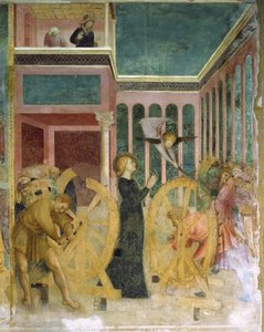 Heilige Katharina von einem Engel gerettet von Tommaso Masolino da Panicale