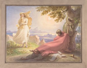 Tasso betrachtet die Schönheit, 1823 von Tommaso Minardi