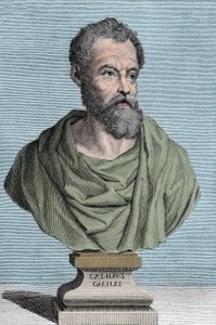 Porträt von Galileo Galilei genannt Galilei, italienischer Astronom (1564-1642) - Gravur von Tommaso Piroli (1752-1824) - Privatsammlung