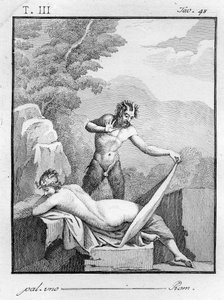 Satyr entkleidet eine Nymphe, 1804