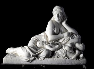 Medea denkt daran, ihre Kinder zu töten